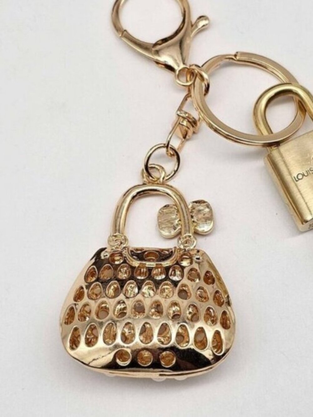 Louis Vuitton Authentic Gold Padlock 🔑 Key + Stylish Bag Unbranded Charm - Picture 5 of 7